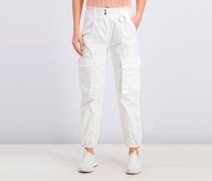 Womens Cargo Pants  White