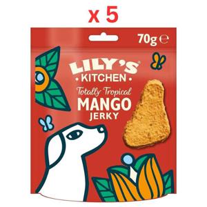 Lily's Kitchen Totally Tropical Mango Jerky Dog Treats 70G Pack Of 5