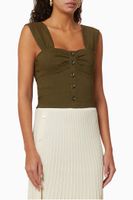 Linen Crop Top Linen Crop Top