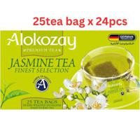 Alokozay Jasmine Green Tea - 25 Tea Bags In Foil Wrapped Envelopes X 24 - thumbnail