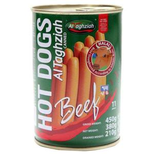 Al Taghziah Hotdog Beef 450Gm