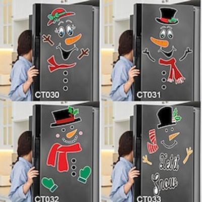 Magnetic Sticker Refrigerator Sticker Decoration Pvc Wall Sticker Christmas Decoration Lightinthebox