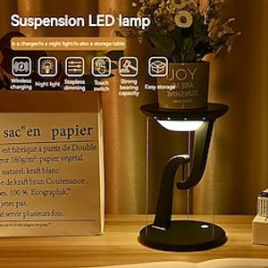 Wireless Charging Suspended Wireless Charging Desk Lamp Night Light Anti-gravity Home Furnishings Mobile Phone Wireless Charging Function 15W Fast Charging Compatible With 10W And 5W miniinthebox