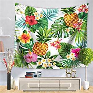 Ins Summer Wall Tapestry Art Decor Blanket Curtain Hanging Home Bedroom Living Room Decoration Polyester Pineapple miniinthebox