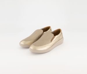 Womens D Tahina Flats  Light Gold