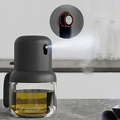 1PC Kitchen Press Type Spray Seasoning Pot Sauce Oil Pot Glass Seasoning Bottle Household Oil Spray Bottle Oil Spray Pot Barbecue Oil Pot Lightinthebox