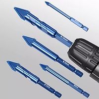 Superhard Alloy Steel Ceramic Tile Concrete Superhard Spiral Groove Eccentric Drill Bit Special Cement Triangular Drilling Tools Lightinthebox - thumbnail