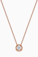 Salasil Necklace with Diamond in 18kt Rose Gold, Small - thumbnail