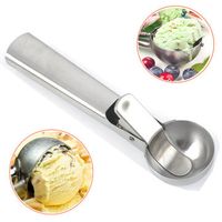 Stainless Steel Ice Cream Scoop Easy Trigger Rice Dishes Vegetable Purees Scoop