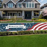 Memorial Day Decorations Yard Sign Outdoor Hello Welcome Umbrella Barbecue Party Supplies Holiday Decor Swimming Pool Cool Decoration Indoor House Home Garden Gathering Lightinthebox - thumbnail