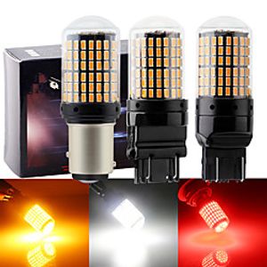 4pcs 2pcs 22 W Reversing lights Direction Indicator Lamp 2000 lm 1156 T20 144 LED Beads SMD 3014 Decoding White Red Yellow  12-24 V Lightinthebox
