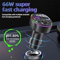 CS2 Bluetooth Car Kit Car Handsfree Bluetooth Car MP3 FM Modulator FM Transmitters FM Radio Car Lightinthebox - thumbnail