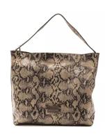 Pompei Donatella Elegant Python Print Leather Shoulder Bag (PO-5788)