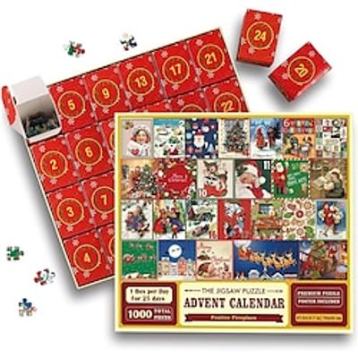 Jigsaw Puzzle Christmas Puzzle Advent Calendar 1000 Piece for Adult, Holiday Jigsaw Puzzle Advent Calendar 2023, Winter Puzzle for Adult 1000 Piece miniinthebox Jigsaw Puzzle Christmas Puzzle Advent Calendar 1000 Piece for Adult, Holiday Jigsaw Puzzle Advent Calendar 2023, Winter Puzzle for Adult 1000 Piece miniinthebox