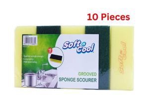 Hotpack Soft N Cool Kitchen Sponch Large 14 X 7 Cm 10 Pieces - KSL147TW