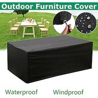 Outdoor Furniture Cover Waterproof, Patio Table and Chair Covers, with Handles and Durable Hem Cord 210D Durable Fabric, Fit Large Rectangular Furniture 242162100cm(96x64x40) Lightinthebox - thumbnail