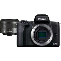 Canon EOS M50 Mark II Mirrorless Camera, Black + EF-M 15-45mm IS STM Lens