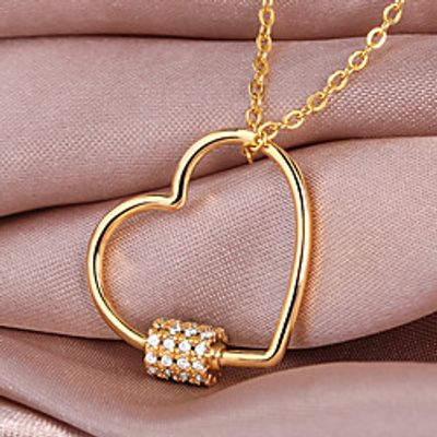 Women's necklace Chic  Modern Street Heart Necklaces / Gold / Silver / Fall / Winter / Spring miniinthebox