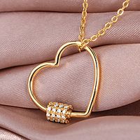 Women's necklace Chic  Modern Street Heart Necklaces / Gold / Silver / Fall / Winter / Spring miniinthebox - thumbnail