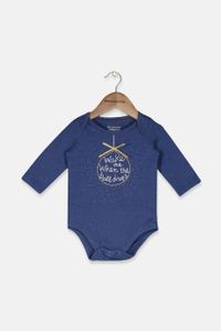 Baby Girls Ball Drop Graphic Bodysuit  Blue