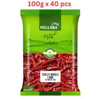 Nellara Chilly Whole (Long) 100Gm (Pack of 40)