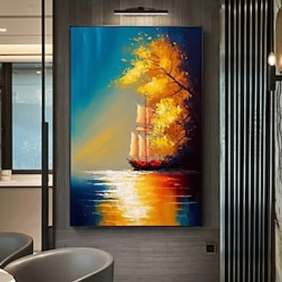 Sailboat Painting Abstract Seascape Sunset Wall Art Knife Oil Painting Handpainted Original Colorful Ocean Landscape Oil Painting Wall Art Modern Rolled Canvas No Frame miniinthebox Sailboat Painting Abstract Seascape Sunset Wall Art Knife Oil Painting Handpainted Original Colorful Ocean Landscape Oil Painting Wall Art Modern Rolled Canvas No Frame miniinthebox