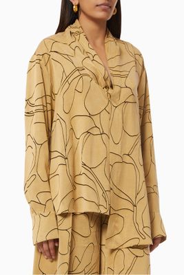 Asymmetric Printed Blouse Asymmetric Printed Blouse
