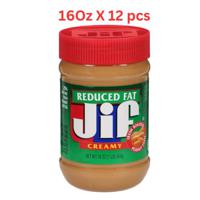 Jif Reduced Fat Creamy Peanut Butter (Pack Of 12 X 16Oz)