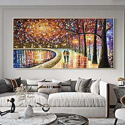 Mintura Handmade Tree Landscape Oil Paintings On Canvas Wall Art Decoration Modern Abstract Pictures For Home Decor Rolled Frameless Unstretched Painting Lightinthebox