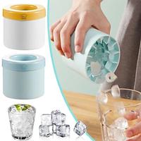 Silicone Ice Cube Mold Round Ice Bucket Summer Homemade DIY Refrigerator Freeze Ice Maker Creative Ice Cube Mold Barware Tools Quickly Freeze Ice Maker Box Summer Frozen Drink Maker for Whiskey Beer Lightinthebox