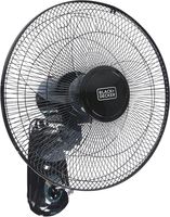 BLACK+DECKER 55W Wall Fan 16 Inch Fan Diameter, For The Perfect Temperature FW1620-B5