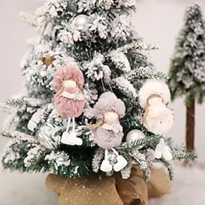 Stocking Stuffers for Kids 1pc Christmas Angel Girl Xmas Holiday Tree Decorations Ornaments Christmas Plush Doll Holiday Doll Xmas Plush Christmas Crafts Elves Girl Ornaments Baby Room Gift Cloth Lightinthebox