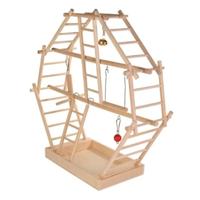 Trixie Wooden Ladder Playground For Birds - Beige 44X16X44cm