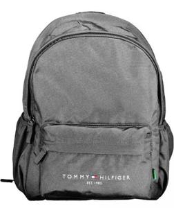 Tommy Hilfiger Black Polyester Backpack (TO-13685)