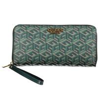 Guess Jeans Elegant Green Designer Wallet with Contrast Details - GU-23597