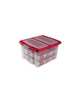 Sunware Nesta Christmas Storage Box 32 Liter with Trays for 32 Baubles