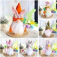 Easter Decorative Small Gifts: Adorable Faceless Doll Figurines and Easter Bunny Ornaments, Ideal for Easter Decorations and Festive Gifting Lightinthebox