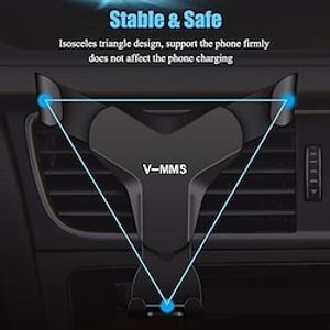 Gravity Car Holder For Phone in Car Air Vent Mount Clip Cell Holder No Magnetic Mobile Phone Stand Support Smartphone Voiture miniinthebox