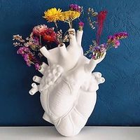 Heart Vase Ornament Decorative Objects Resin Modern Contemporary for Home Decoration Gifts 1pc miniinthebox - thumbnail