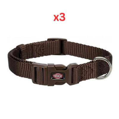 Trixie Premium Collar for Dogs Black - Large-XL (Pack of 3) Trixie Premium Collar for Dogs Black - Large-XL (Pack of 3)