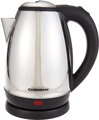 Olsenmark 1.8L Cordless Electric Kettle, Silver - OMK2356