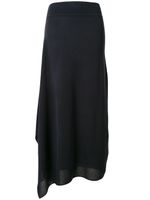 Goen.J side-slit asymmetric skirt - Blue