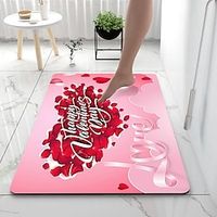 Valentine's Day Bathroom Bath Mats Creative Absorbent Bathroom Rug Diatomaceous Earth Non Slip miniinthebox