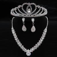 Bridal Wedding Accessories Jewelry Earrings Boutique Set Water Drop Necklace
