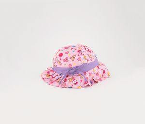 Toddler Girls Printed Cap  Pink Combo