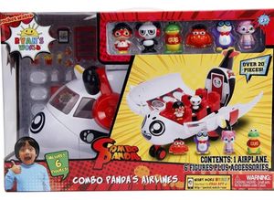Ryan'S World Combo Panda Airplane Set