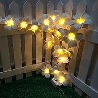 LED Fairy Lights Flower String Lights Plumeria Proposal and Confession Lights Wedding Room Decoration Lights Egg Flower Lights Decorative Light String 1.5m Lightinthebox