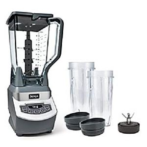 ninja professional worktop mixer with 1100 watt base, 72 oz total crushing jug and (2) 16 oz cups for frozen drinks and smoothies (bl660), gray Lightinthebox