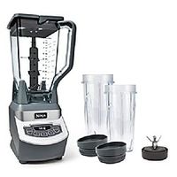 ninja professional worktop mixer with 1100 watt base, 72 oz total crushing jug and (2) 16 oz cups for frozen drinks and smoothies (bl660), gray Lightinthebox - thumbnail