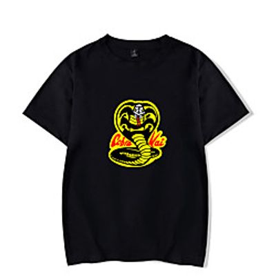 Inspired by Cobra Kai Karate Kid T-shirt Anime 100% Polyester Anime Harajuku Graphic Kawaii T-shirt For Men's / Women's / Couple's miniinthebox